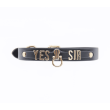 YES SIR FAUX LEATHER COLLAR COL074GLD